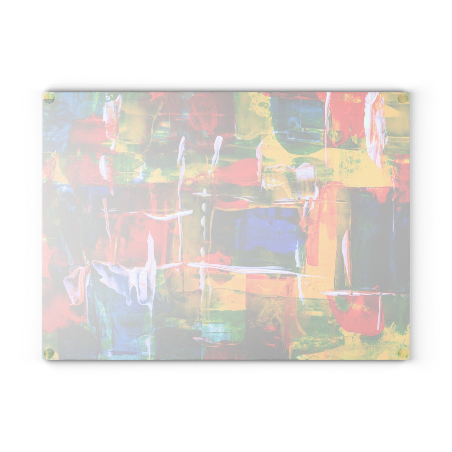 Vibrant Abstract Glass Cutting Board, Modern Kitchen Decor, Colorful Kitchenware, Unique Housewarming Gift, Artisanal Cooking