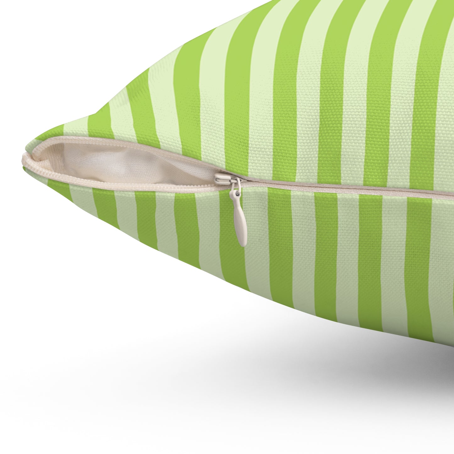 Fresh Green Striped Throw Pillow Decorative Cushion for Modern Living Room