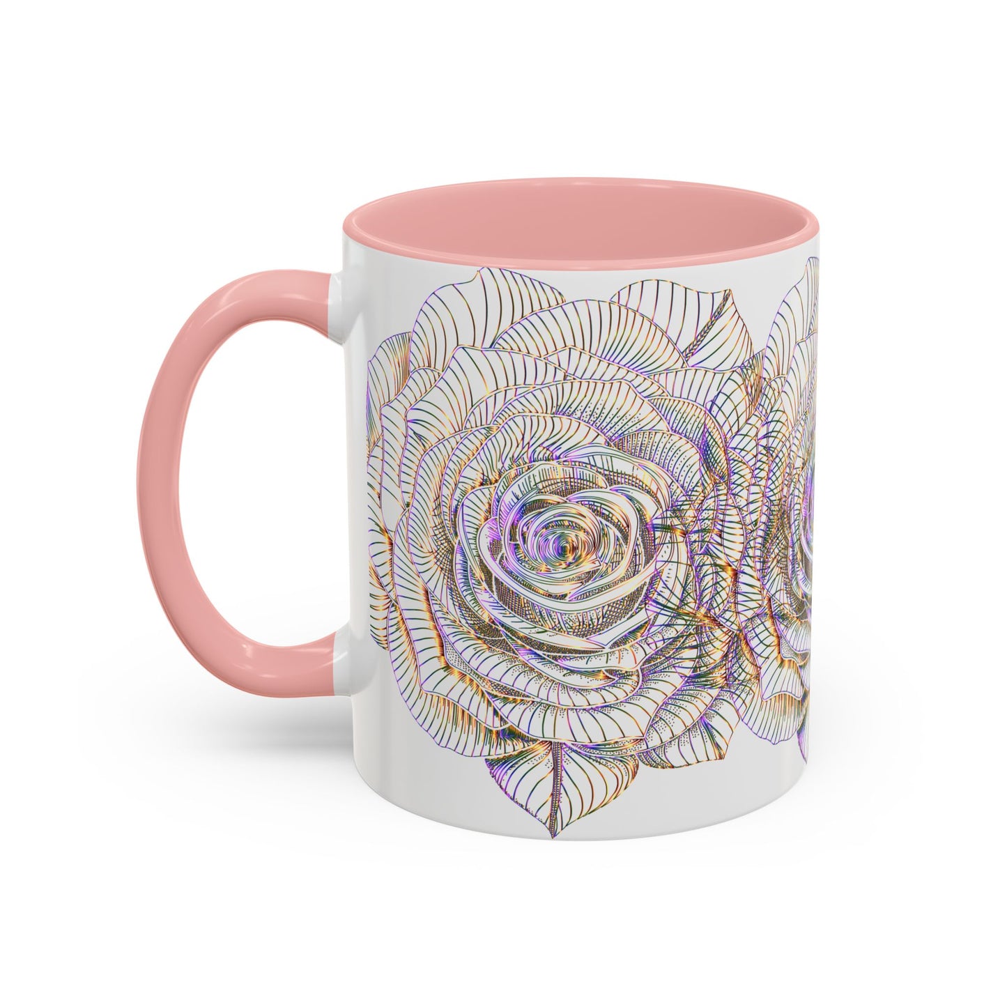 Holographic Floral Coffee Mug - Perfect Gift for Plant Lovers, Home Decor, Tea & Coffee Lovers, Mother's Day, Birthdays