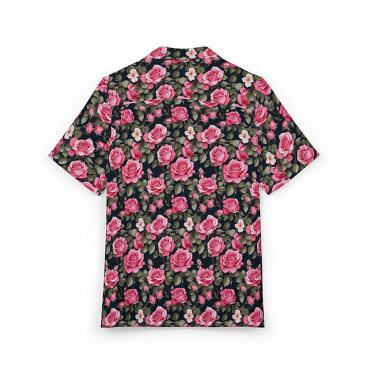 Floral Hawaiian Shirt - Tropical Summer Vibes, Beach Wear, Vacation Outfits, Casual Button-Down, Floral Print Shirt