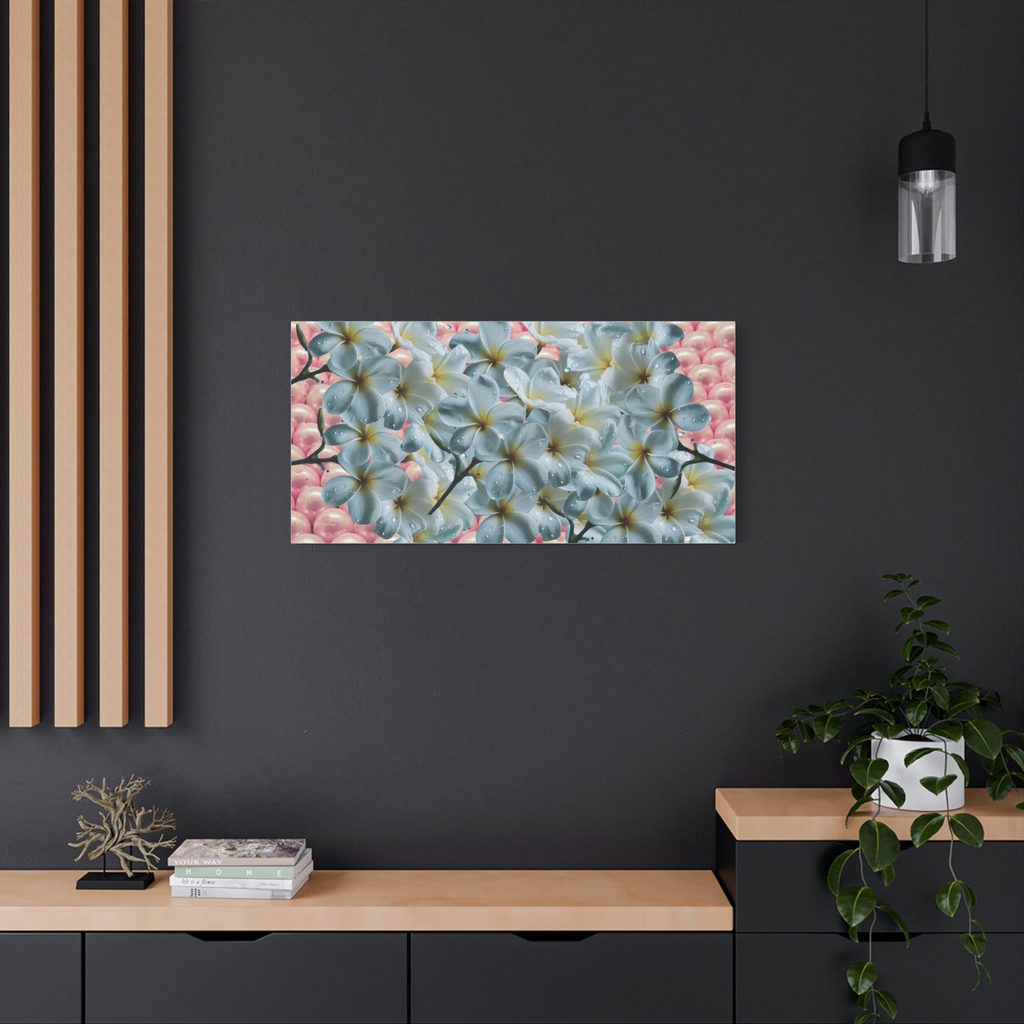 Floral Canvas Art Print - Elegant Home Decor, Botanical Wall Art, Gift for Her, Mother's Day Decoration, Vibrant Flower Artwork
