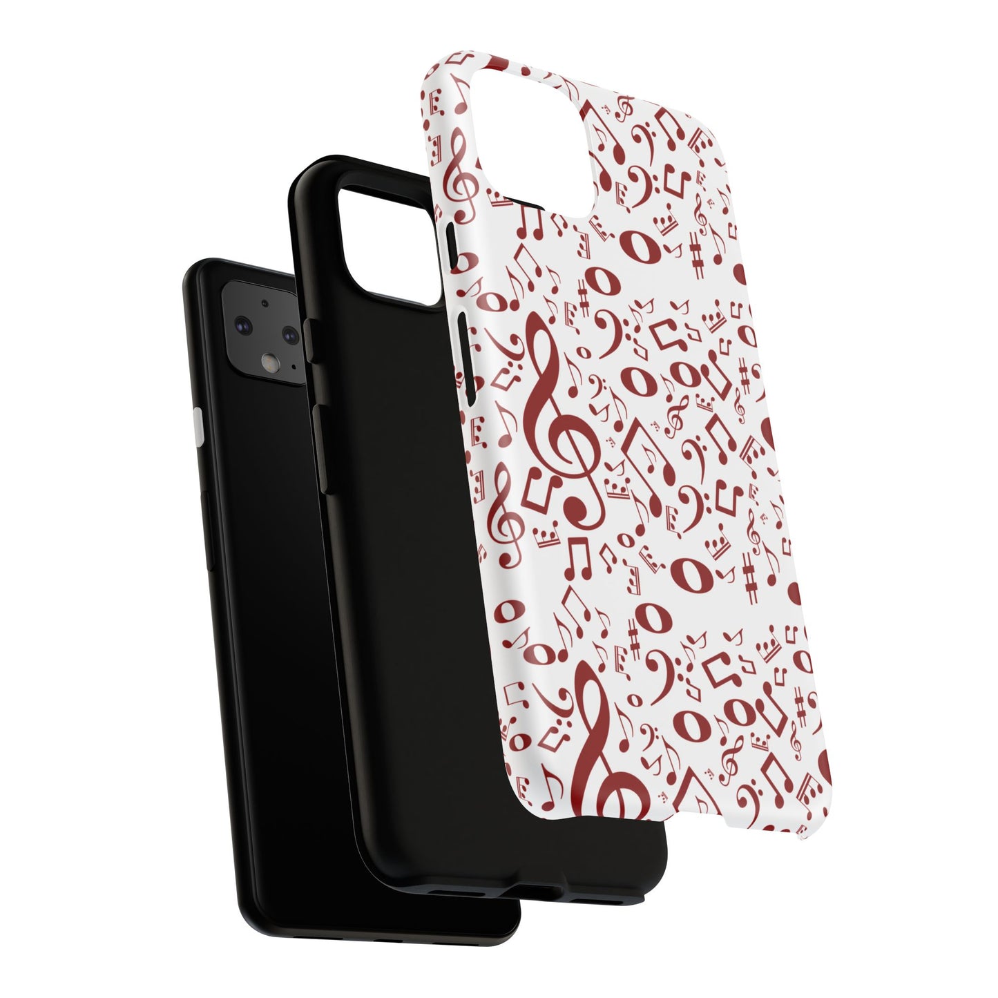 Musical Note Phone Case, Tough iPhone Cover, Gift for Musicians, Customizable, Music Lover's Accessory, Durable Phone Protection