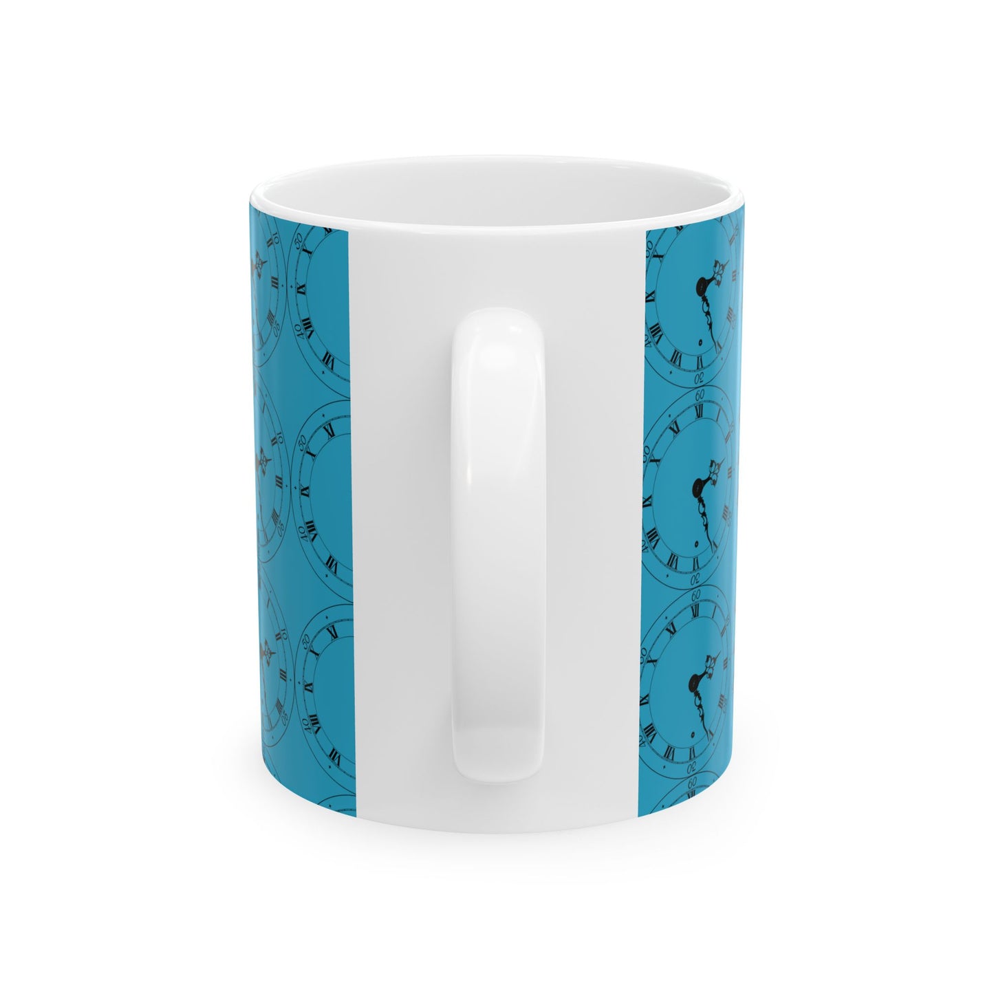 Colorful Clock Design Ceramic Mug - Perfect for Home, Office, Gifts, Coffee Lover, Tea Time, Birthdays, Housewarming