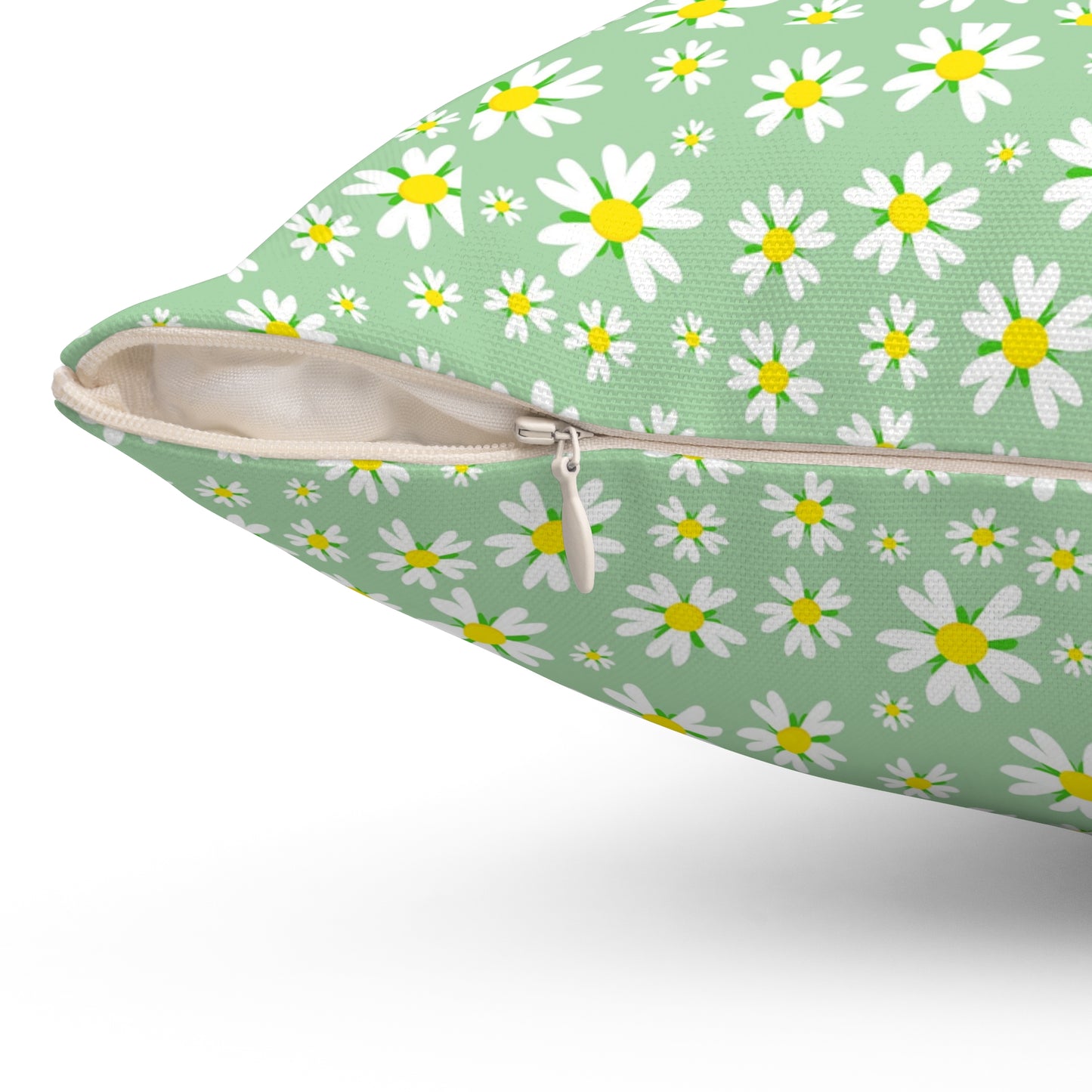 Spring Floral Square Pillow, Cozy Home Decor, Flower Accent Pillow, Gift for Garden Lovers, Living Room Cushion