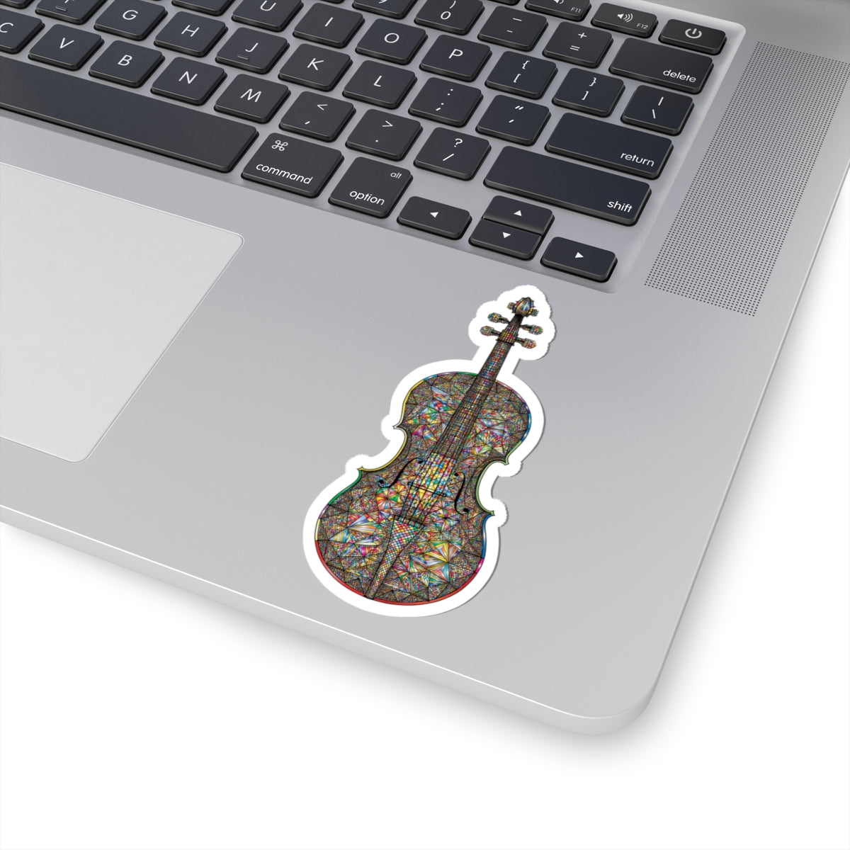 Colorful Violin Kiss-Cut Stickers | Artistic Music Decor, Laptop Stickers, Instrument Lover Gifts, Scrapbooking Supplies, Violin Art