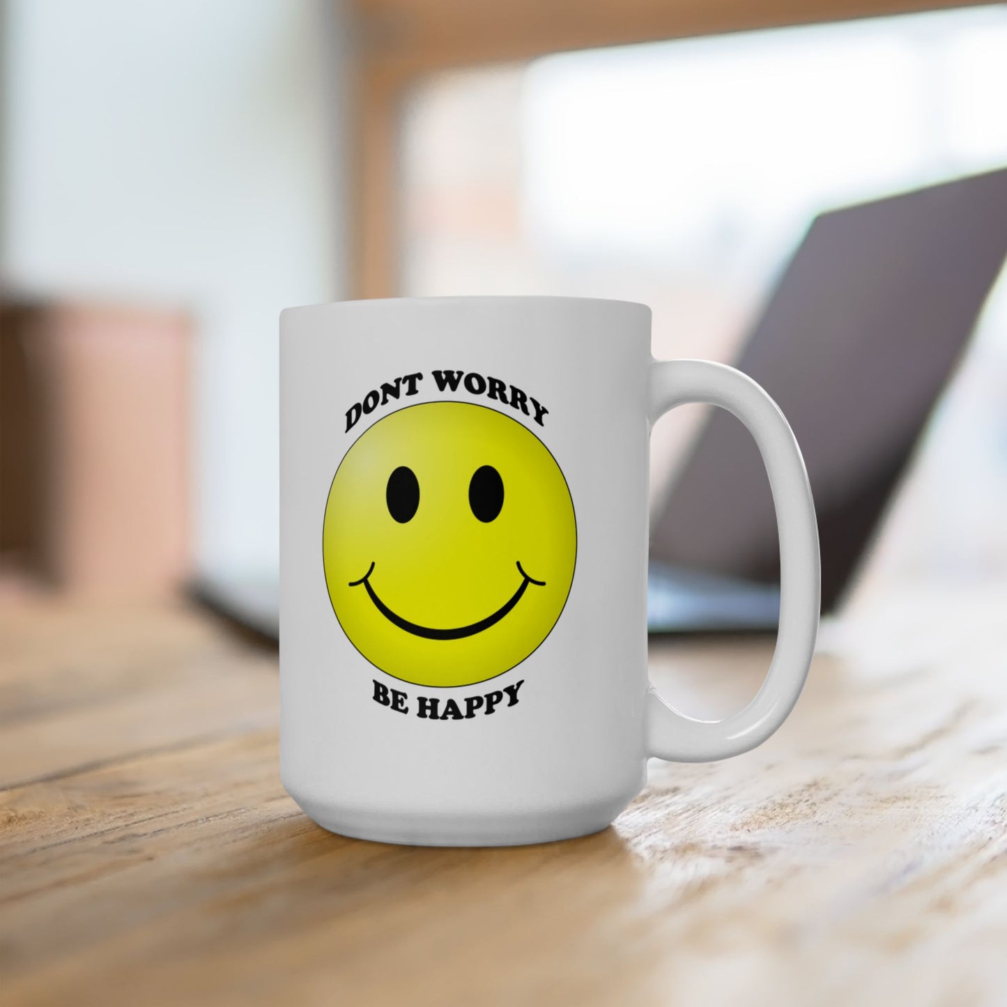 Cheerful Smile Ceramic Mug - Perfect Gift for Coffee Lovers, Birthday, Home Office, Friendship, Gift for Him or Her