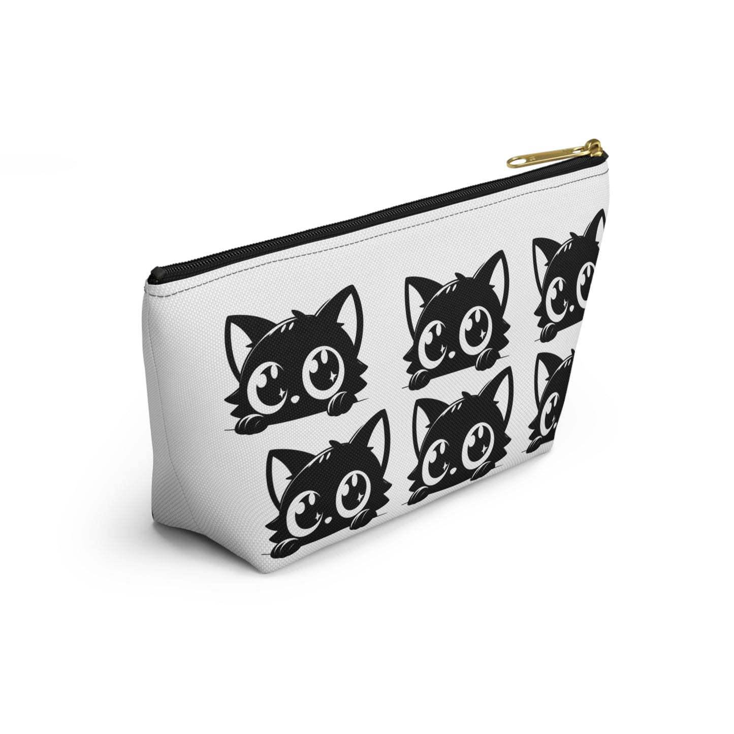 Cute Cat Accessory Pouch, Makeup Bag, Zipper Pouch, Gift for Cat Lovers, Organizer for School, Travel Essentials