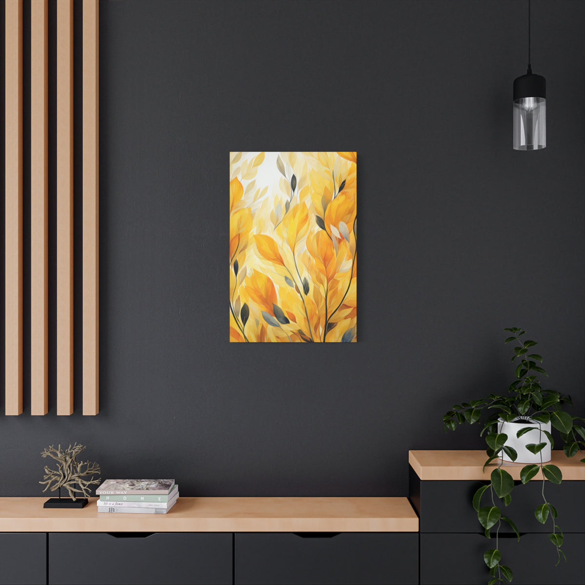 Gorgeous Yellow Matte Canvas Art Print, Stretched, 1.25"