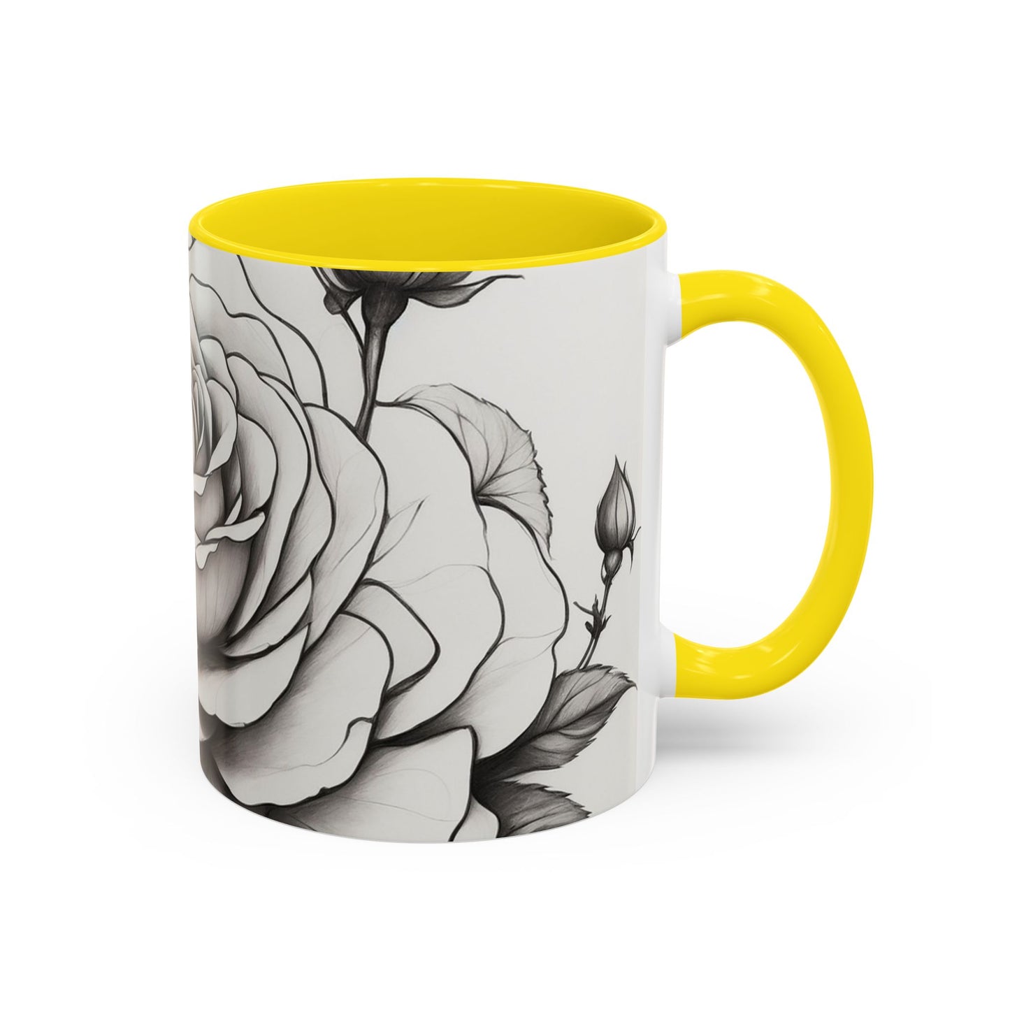 Elegant Floral Coffee Mug - Perfect Gift for Flower Lovers, Mother's Day, Birthdays, Home Decor, Office Use
