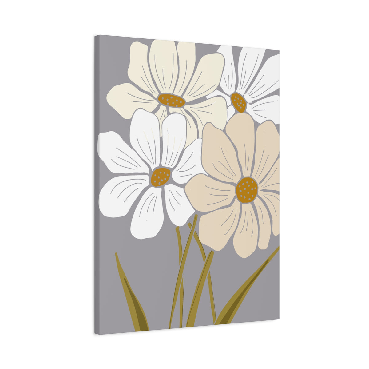 Copy of Copy of Matte Canvas, Stretched, 1.25" Tulips Pink and Purple Flowers