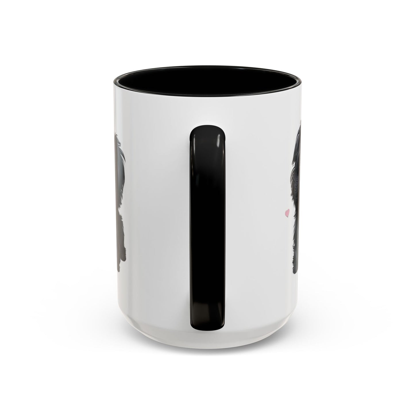 Cute Pug Accent Coffee Mug, Pet Lover Gift, Coffee Cup, Dog Mom Mug, Black Dog Ceramic Mug