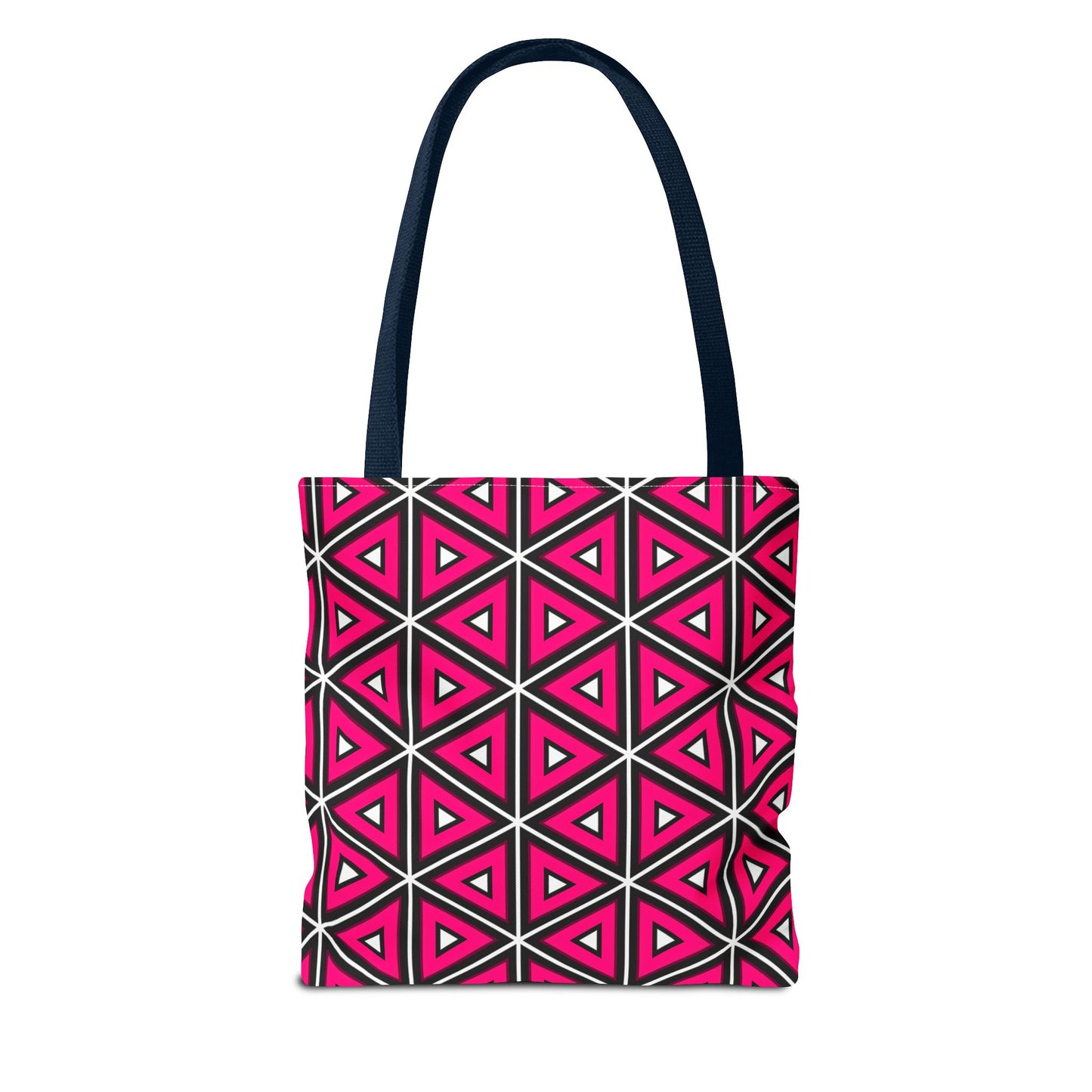 Vibrant Geometric Tote Bag, Trendy Shopping Tote, Cute Carry-All