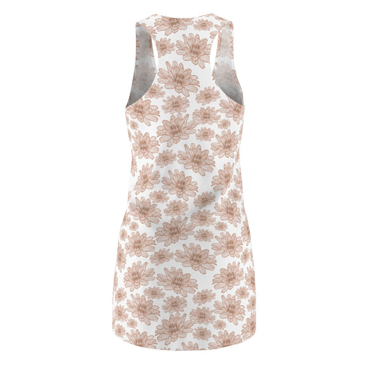 Floral Women's Racerback Dress, Summer Dress, Casual Outfit, Beachwear, Date Night, Vacation Essentials
