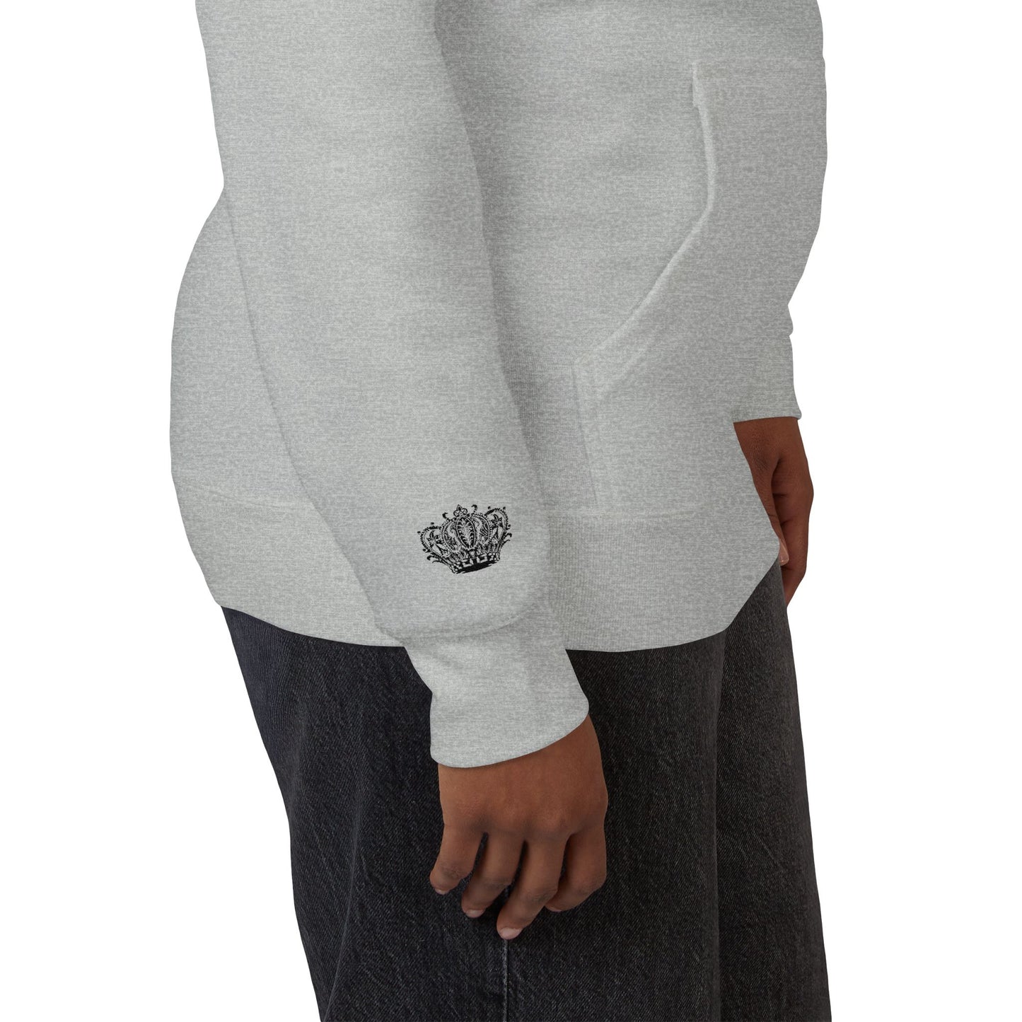 Crown Floral Unisex Fleece Hoodie | Cozy Streetwear, Perfect Gift for Him & Her, Autumn Fashion, Casual Wear, Trendy Outfit
