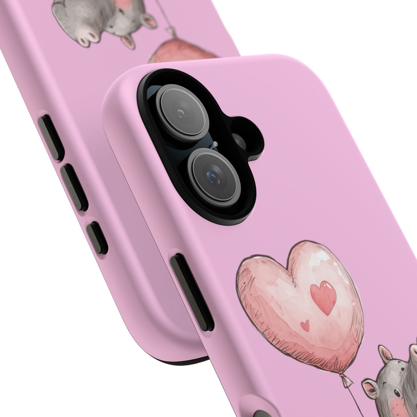 Cute Hippo Phone Case | Good Vibes, Gift for Friends, Cute Phone Accessories, Animal Lover Gift, Happy Phone Cover