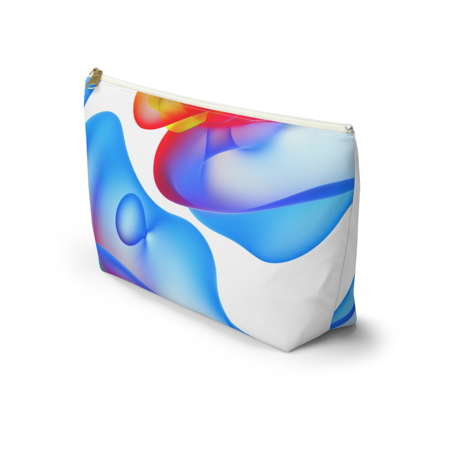 Vibrant Accessory Pouch, Colorful Makeup Bag, Artistic Travel Organizer, Fun Gift for Her, Modern Design Pouch