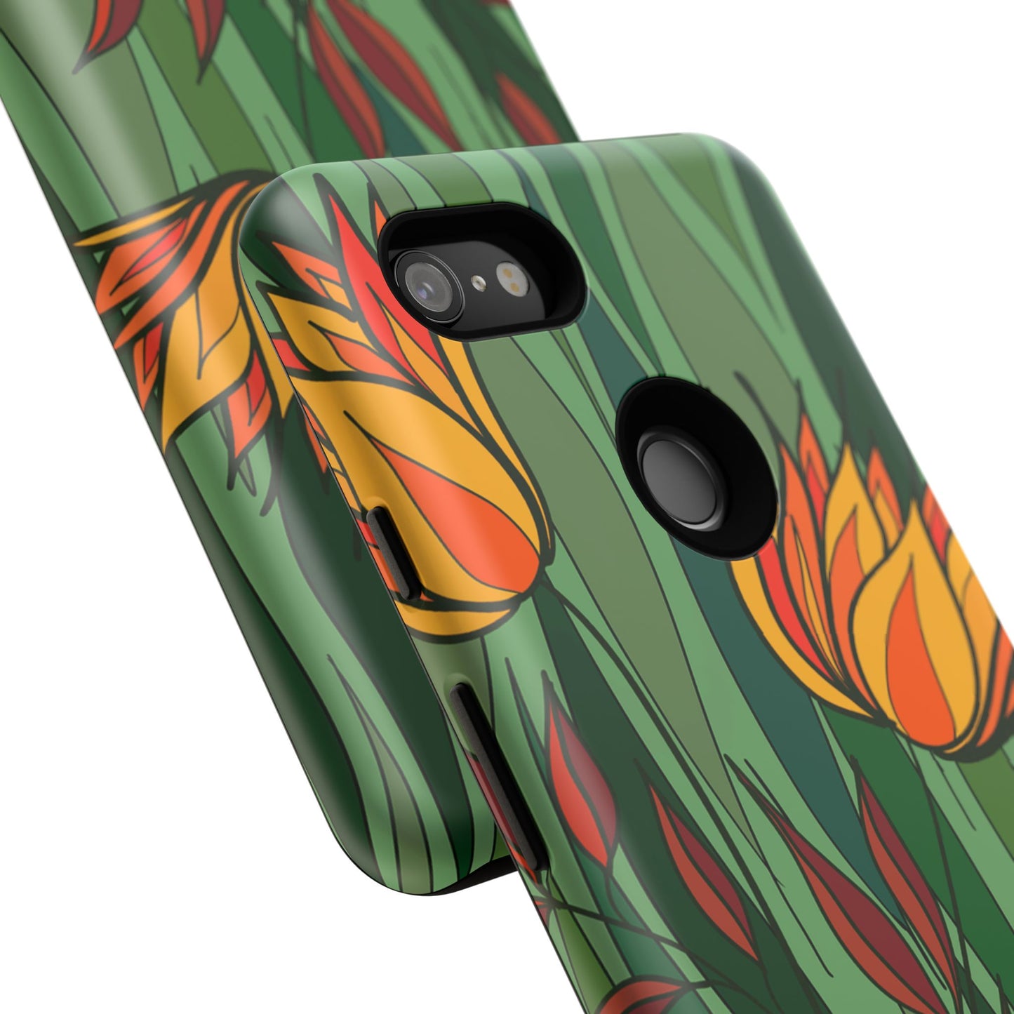 Vibrant Floral Phone Case, Nature-Inspired Tough Case, Eco-Friendly Cover, Unique Gift for Nature Lovers, Spring Decor