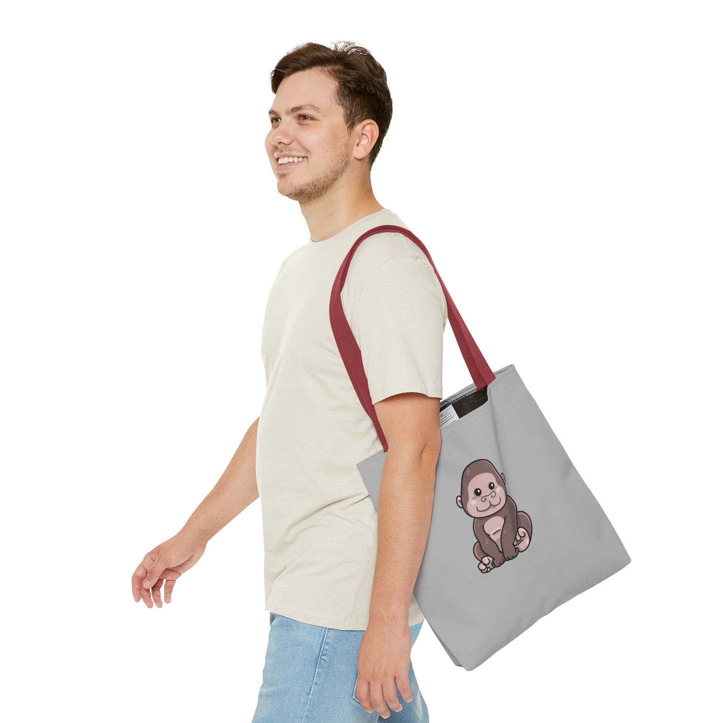 Cute Cartoon Gorilla Tote Bag