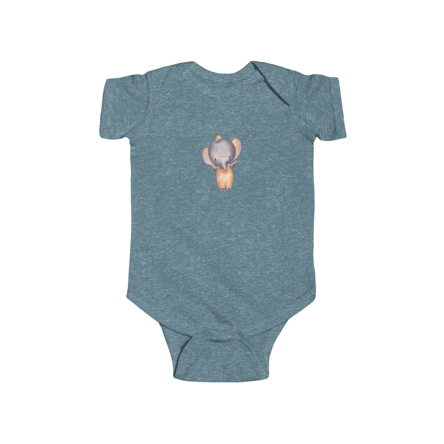 Cute Baby Bodysuit with Adorable Elephant Design, Infant Clothes, Baby Shower Gift, Newborn Outfit, Toddler Apparel