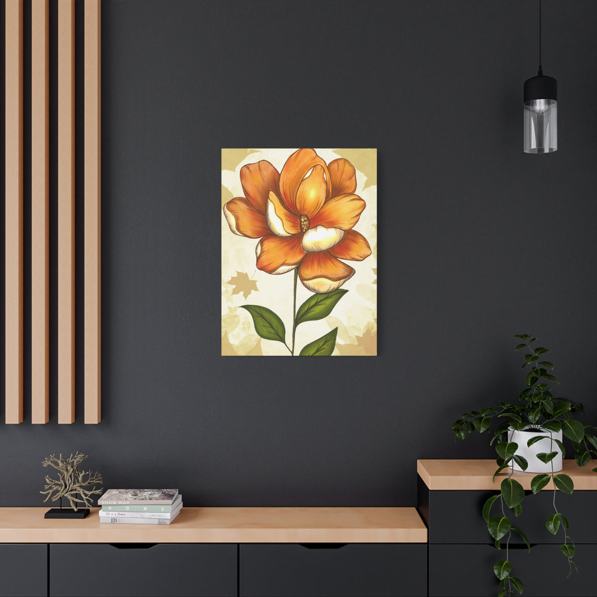 Copy of Matte Canvas, Stretched, 1.25" Tulips Pink and Purple Flowers
