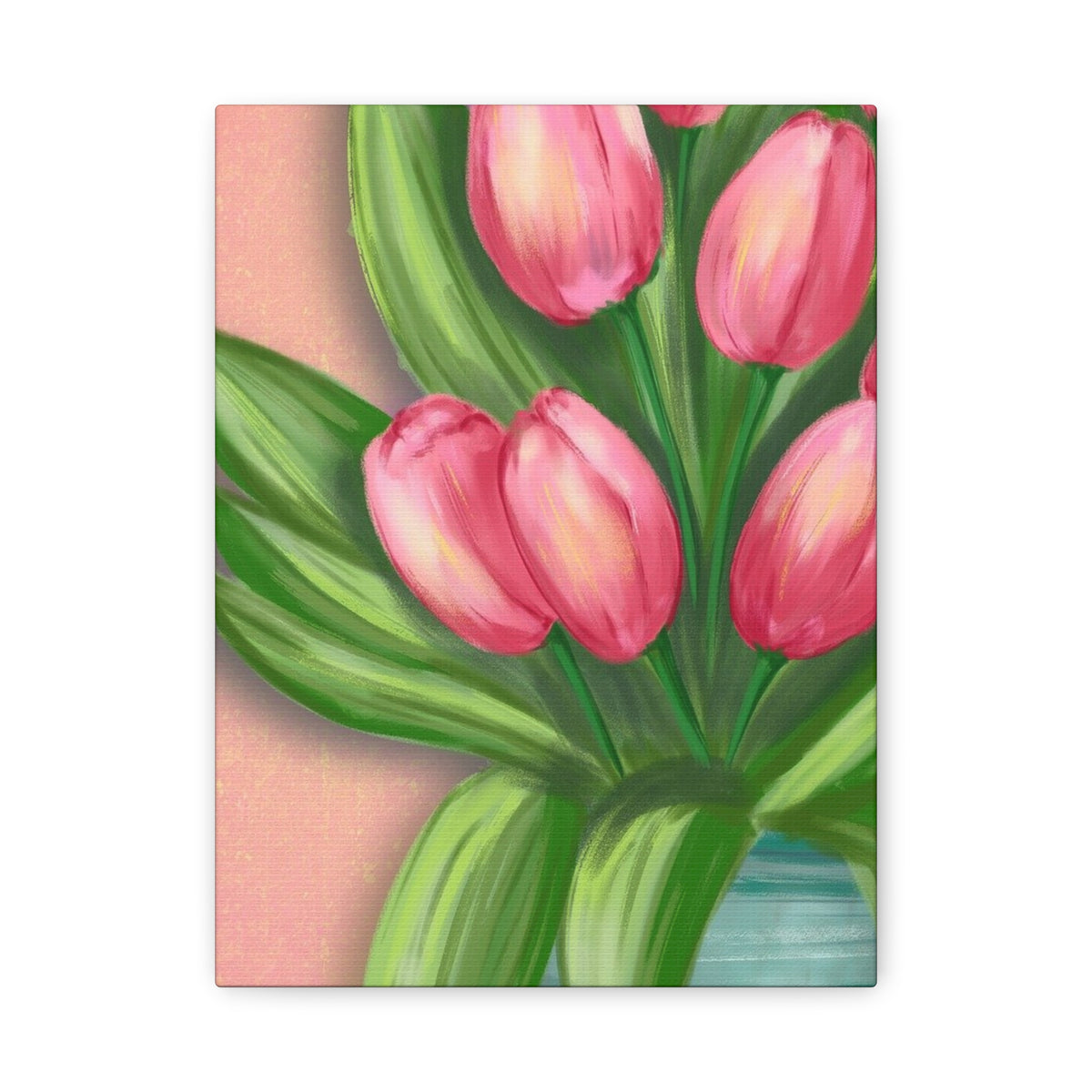Matte Canvas, Stretched, 1.25" Tulips