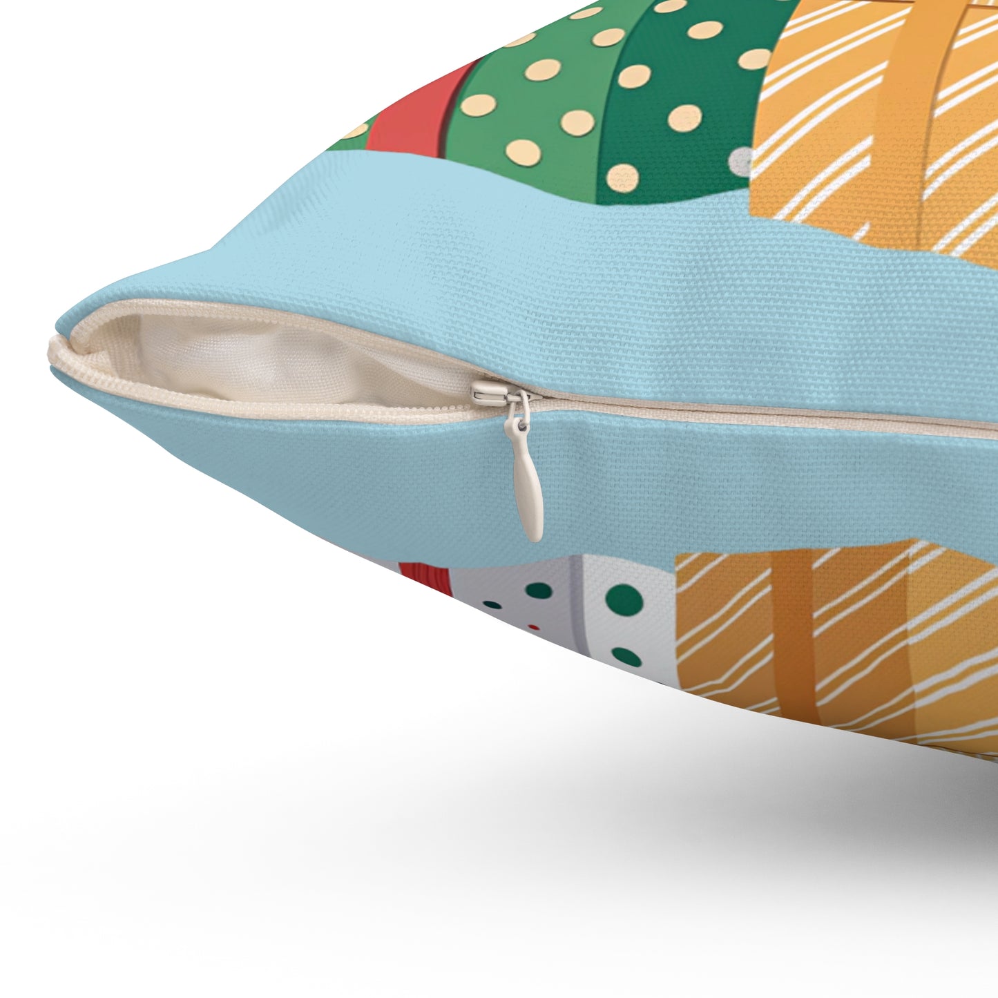 Festive Gift Print Pillow | Holiday Home Decor, Christmas Cushion, Decorative Throw, Cozy Accent, Perfect for Gifting