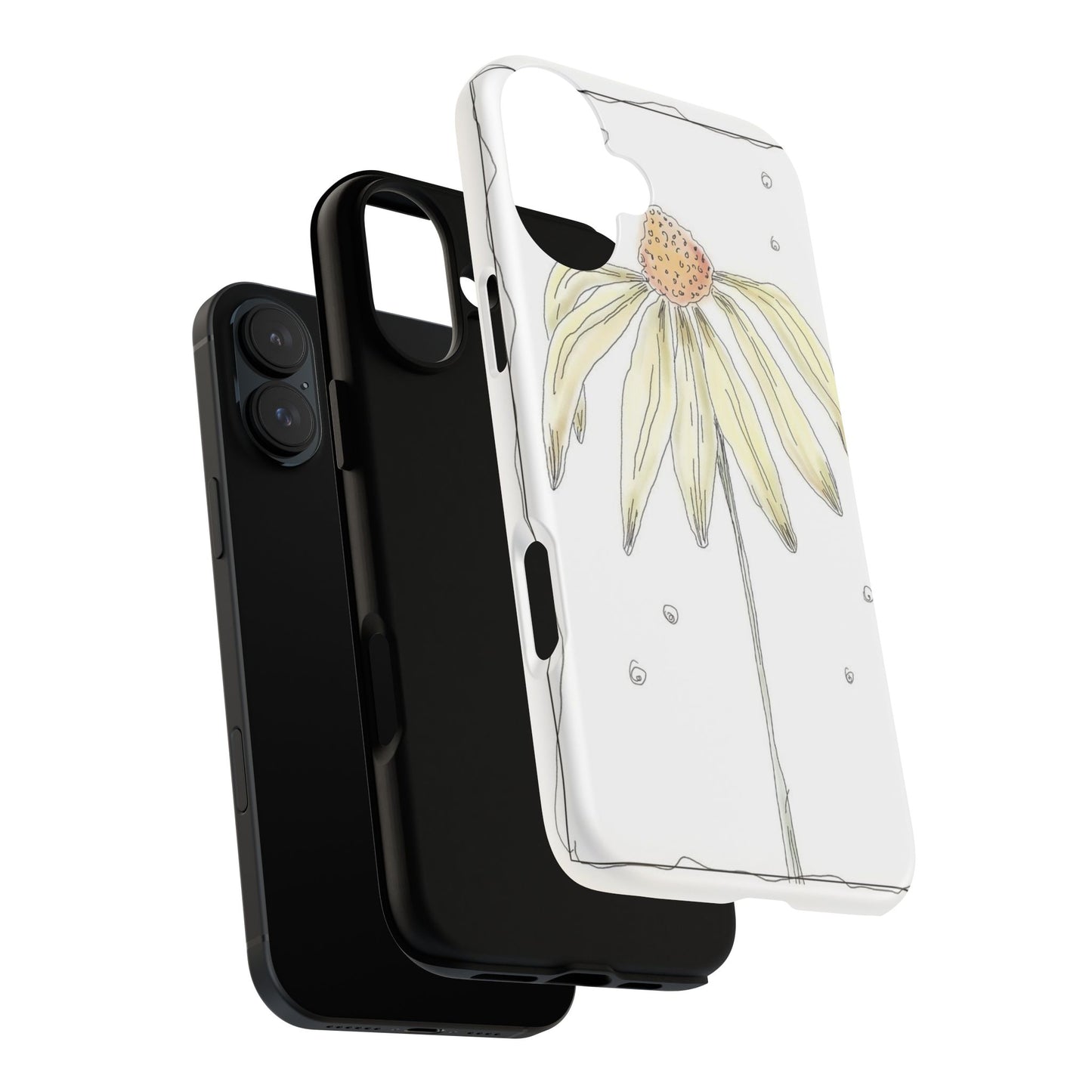 Flower Phone Case with Delicate Design, Tough Phone Cover, Nature Lover Gift, Floral Tech Accessory, Stylish Phone Protection