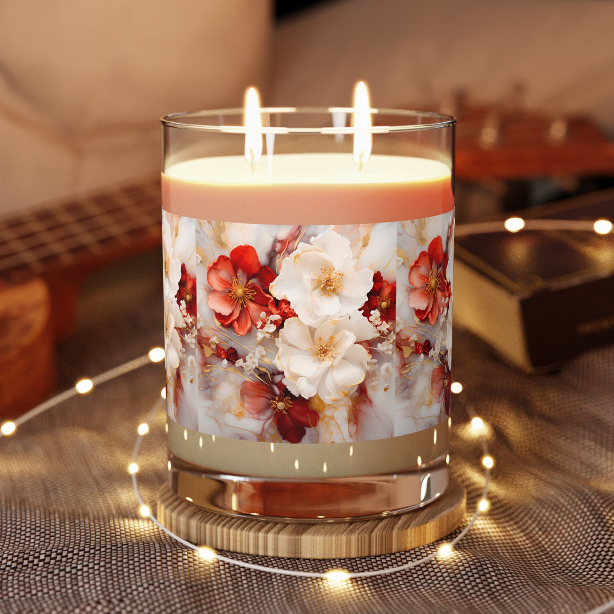 Floral Scented Candle - Relaxing Home Decor, Aromatherapy Gift, Candle for Spa, Gift for Her, Mother's Day, Home Fragrance