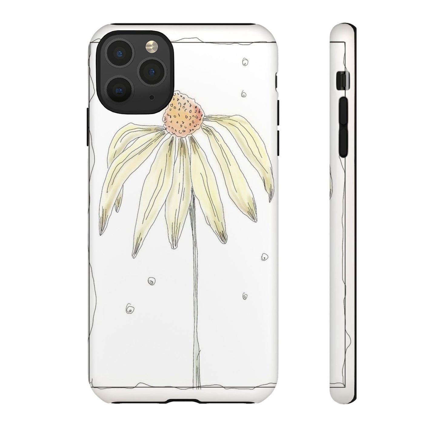 Flower Phone Case with Delicate Design, Tough Phone Cover, Nature Lover Gift, Floral Tech Accessory, Stylish Phone Protection