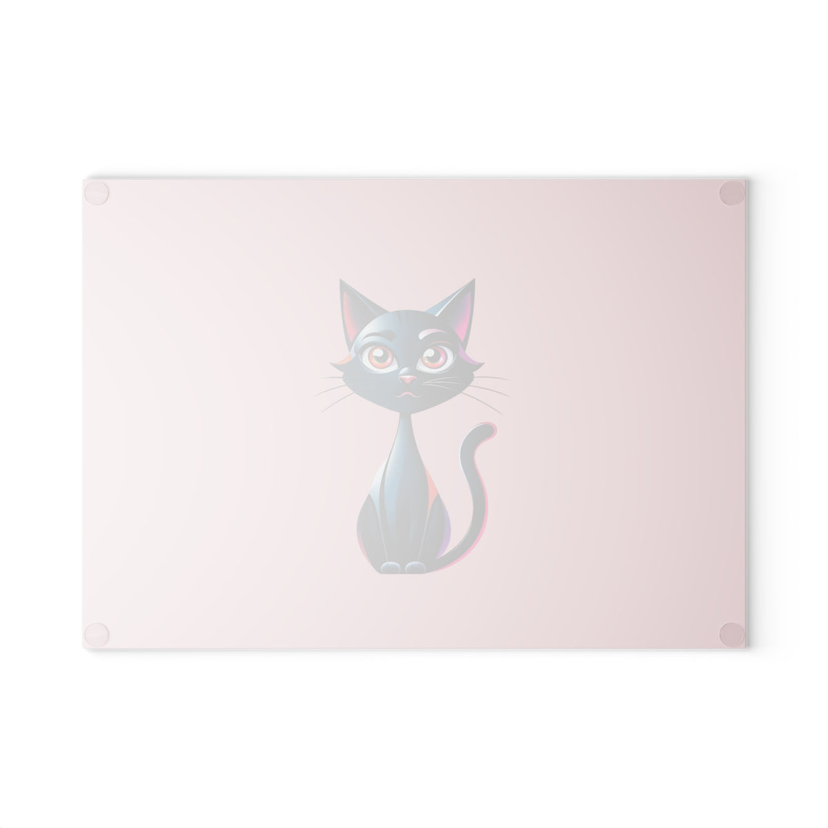 Charming Cat Glass Cutting Board - Cute Cat Kitchen Decor, Pet Lover Gift, Unique Housewarming Present, Cat Mom Essential