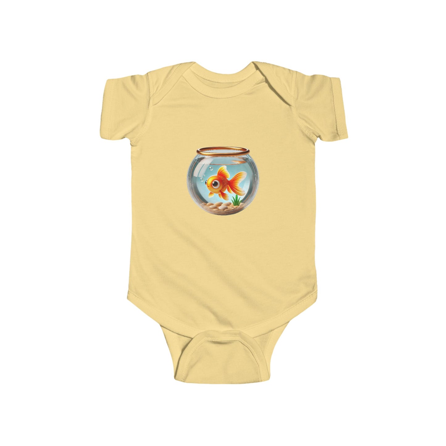 Cute Goldfish Baby Bodysuit, Infant Fish Costume, Fun Baby Shower Gift, Adorable Daily Wear, Cute Animal Clothing