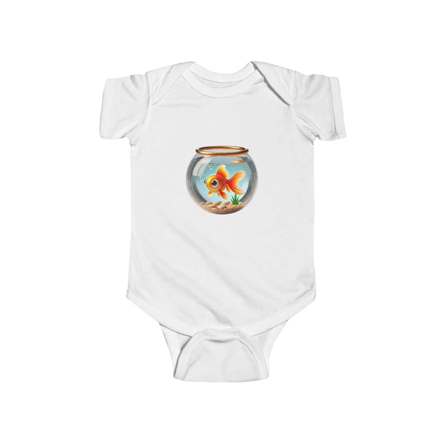 Cute Goldfish Baby Bodysuit, Infant Fish Costume, Fun Baby Shower Gift, Adorable Daily Wear, Cute Animal Clothing