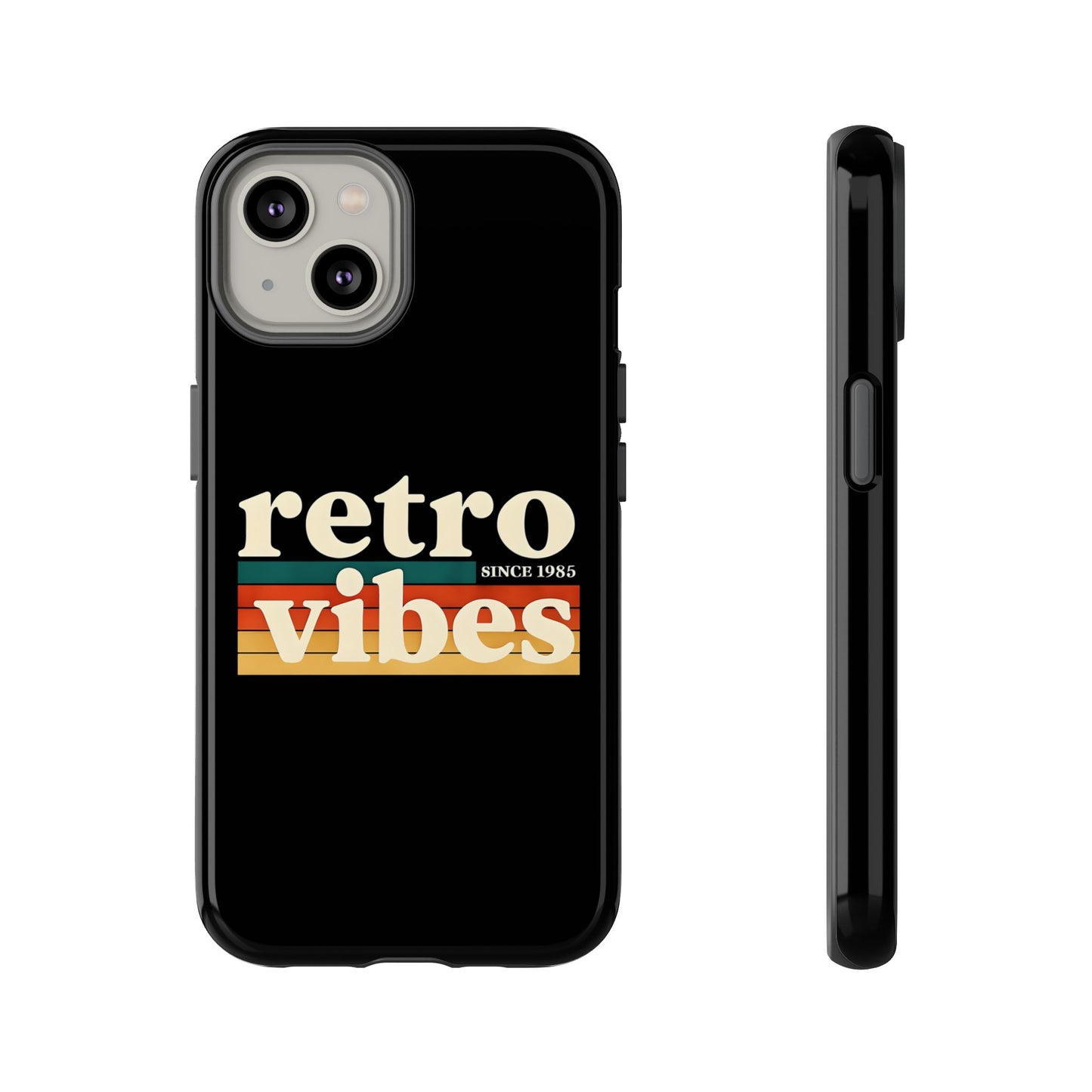 Retro Vibes Phone Case, Tough Phone Cover, Vintage Style Case, Gift for Music Lovers, Retro Aesthetic Accessory