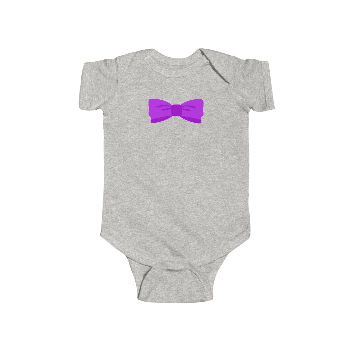 Purple Bow Infant Bodysuit, Cute Baby Onesie, Shower Gift, Baby Birthday Outfit, Newborn Clothing, Adorable Gift Idea