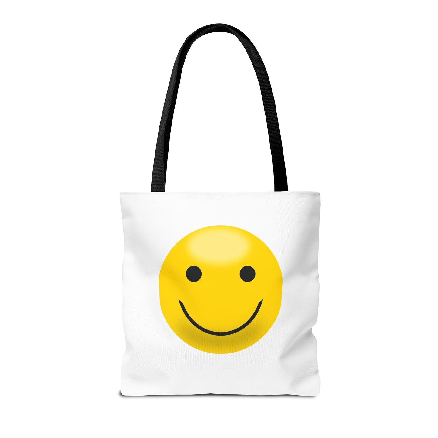 Smiley Face Tote Bag, Eco-Friendly Shopping Bag, Fun Beach Bag, Gift for Teens, Happy Tote for Everyday Use