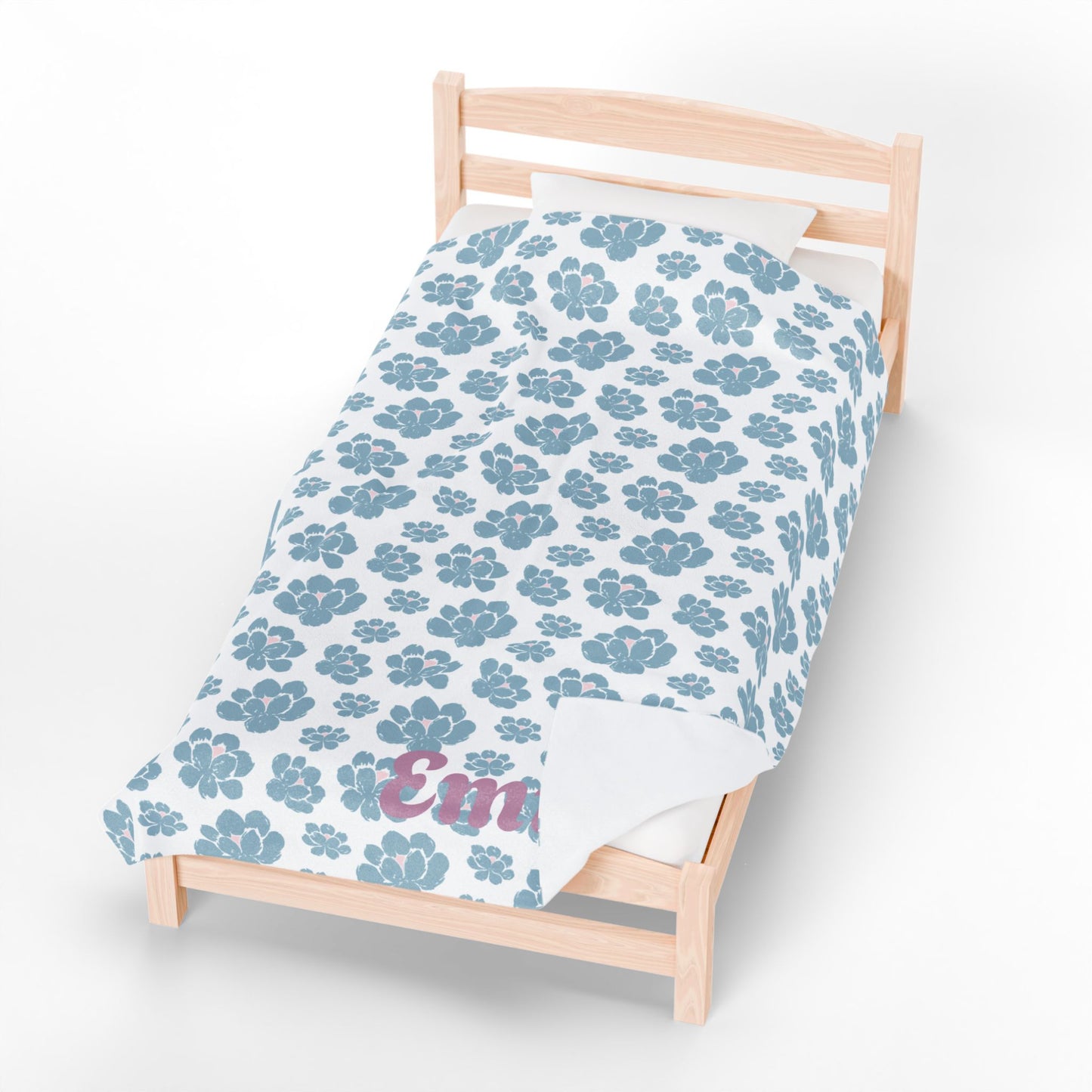 Cozy Velveteen Plush Blanket - Name - Emma
