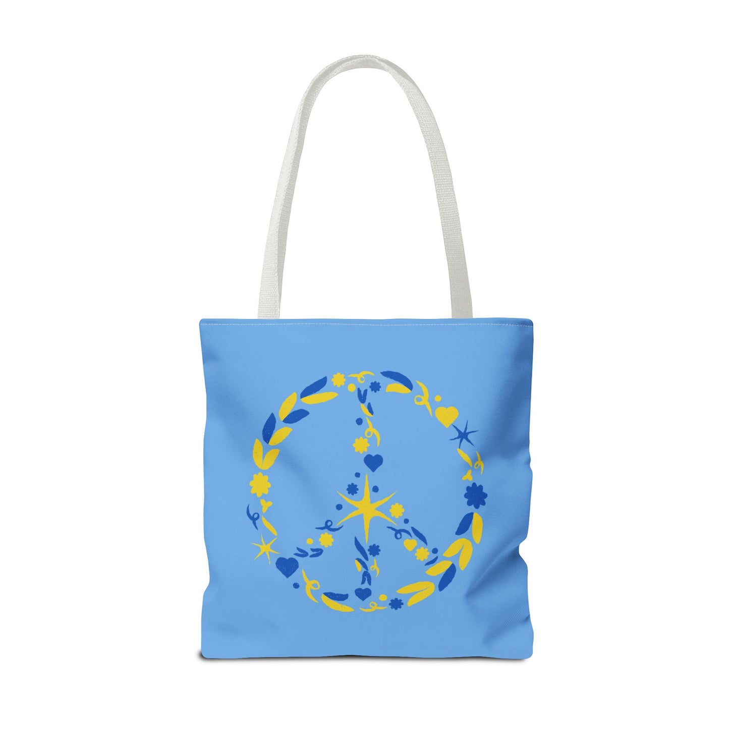 Peaceful Floral Tote Bag, Eco-Friendly Reusable Shopping Bag, Gift for Peaceful Souls, Summer Vibes, Boho Style Bag