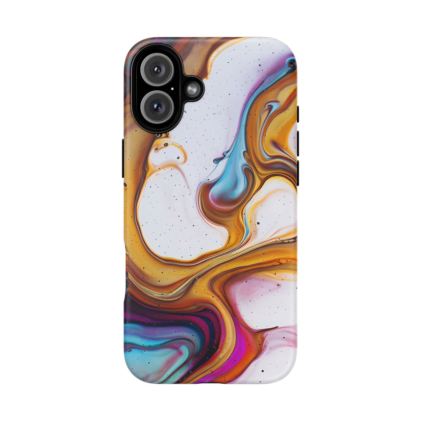 Artistic Phone Case, Tough Cases with Colorful Marble Design