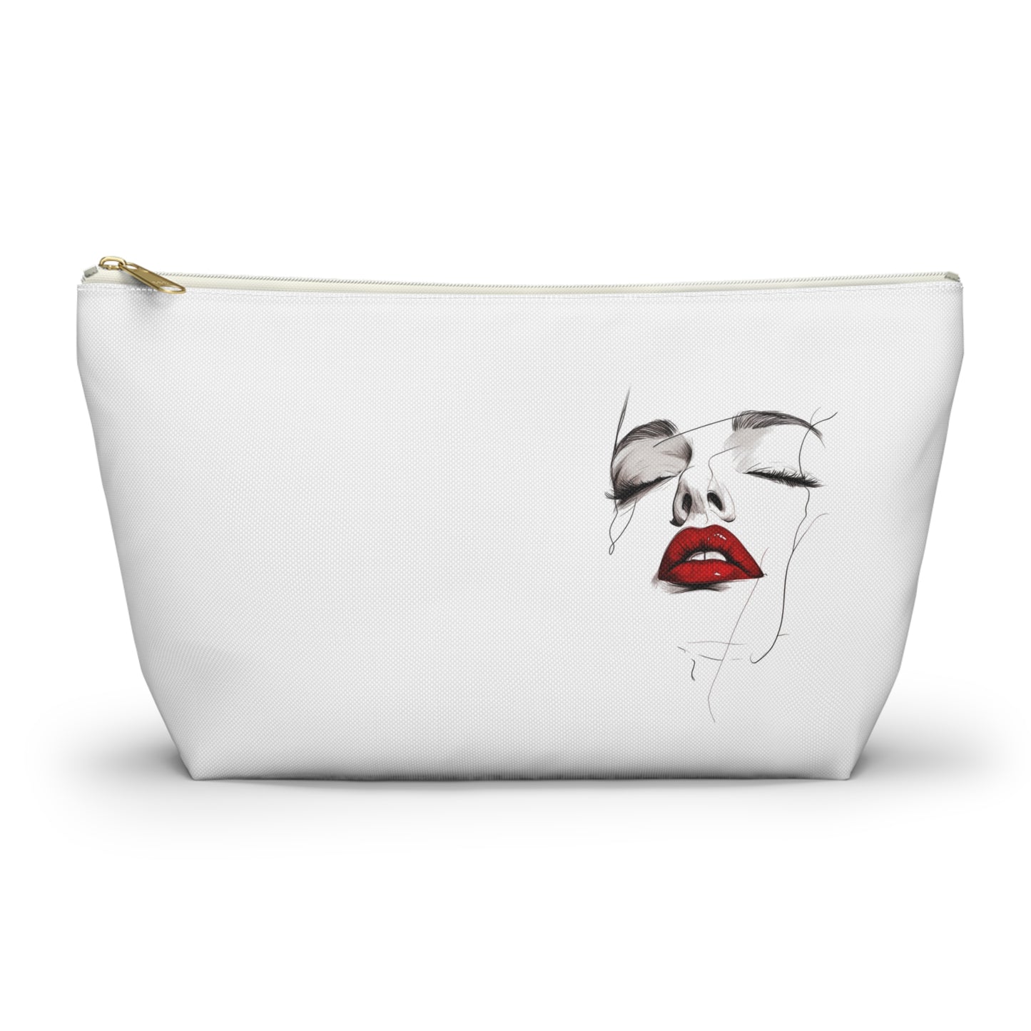Elegant Makeup Accessory Pouch, Beauty Organizer Pouch, Cosmetic Bag, Gift for Her, Stylish Travel Pouch, Fashionable Storage