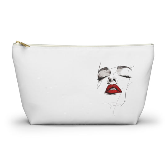 Elegant Makeup Accessory Pouch, Beauty Organizer Pouch, Cosmetic Bag, Gift for Her, Stylish Travel Pouch, Fashionable Storage