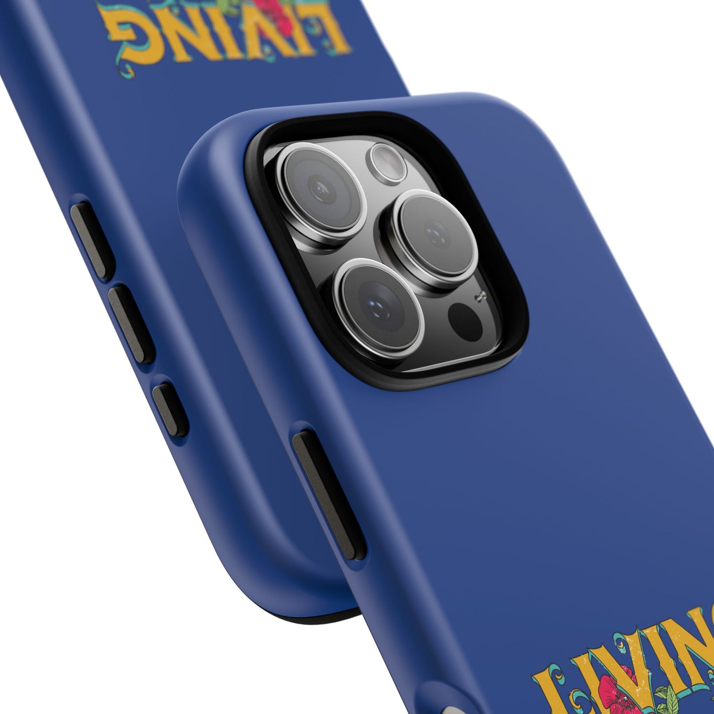 Living the Dream Phone Case, Floral Phone Cover, Tough Phone Case, Inspirational Gift, Boho Style Accessory, Dreamer Case