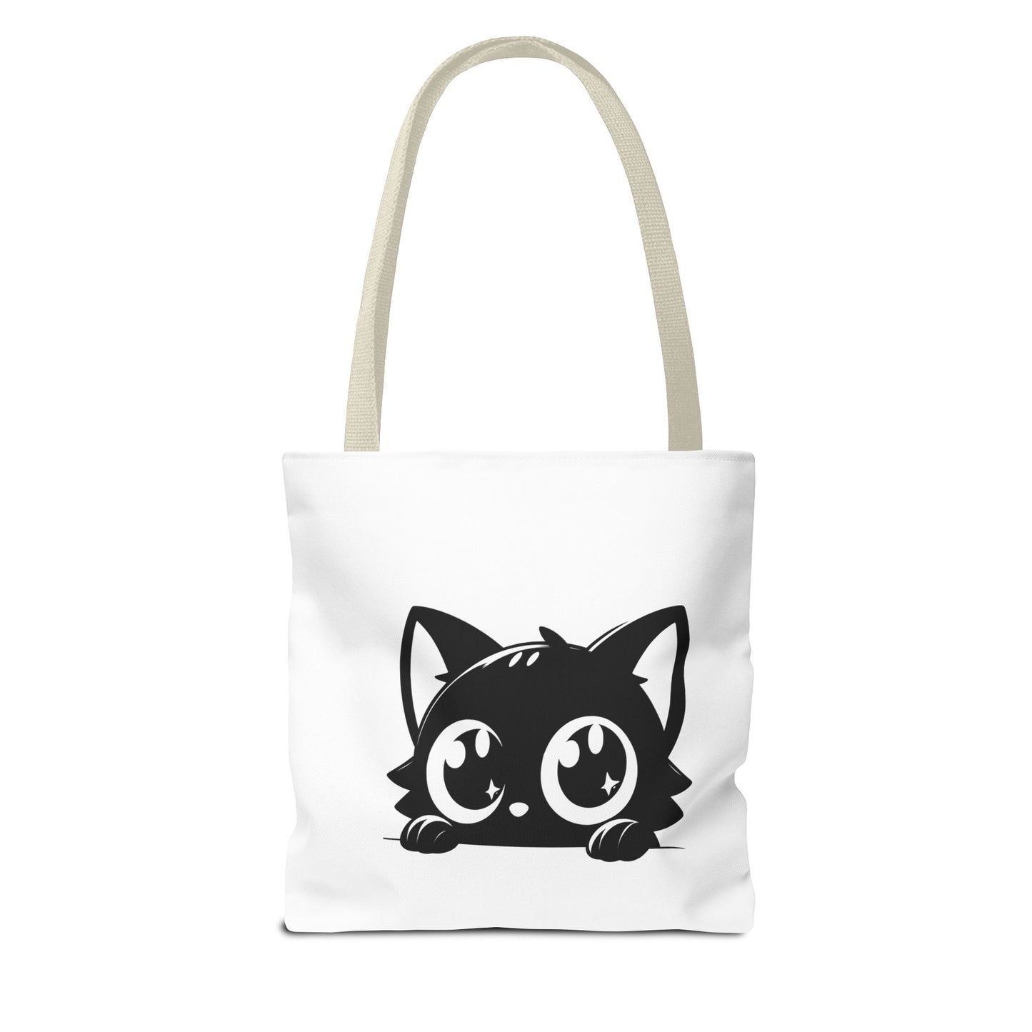 Adorable Cat Face Tote Bag | Cute Kitten Shopping Bag | Gift for Cat Lovers | Everyday Use | Eco-Friendly Accessory