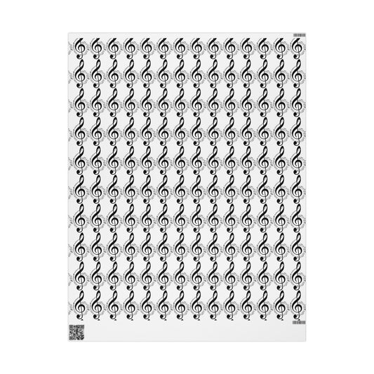 Musical Notes Wrapping Paper Perfect for Music Lovers