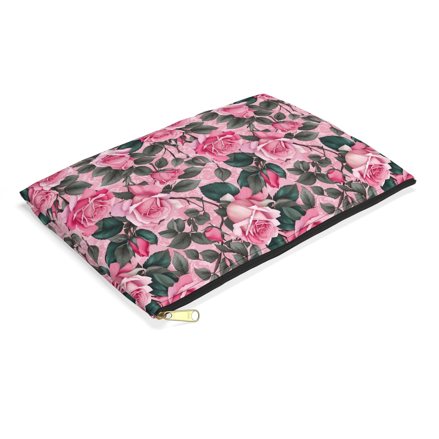 Floral Accessory Pouch - Perfect for Travel, Makeup, and Organizing, Gifts for Her, Bridal Accessories, Rose Pattern Clutch