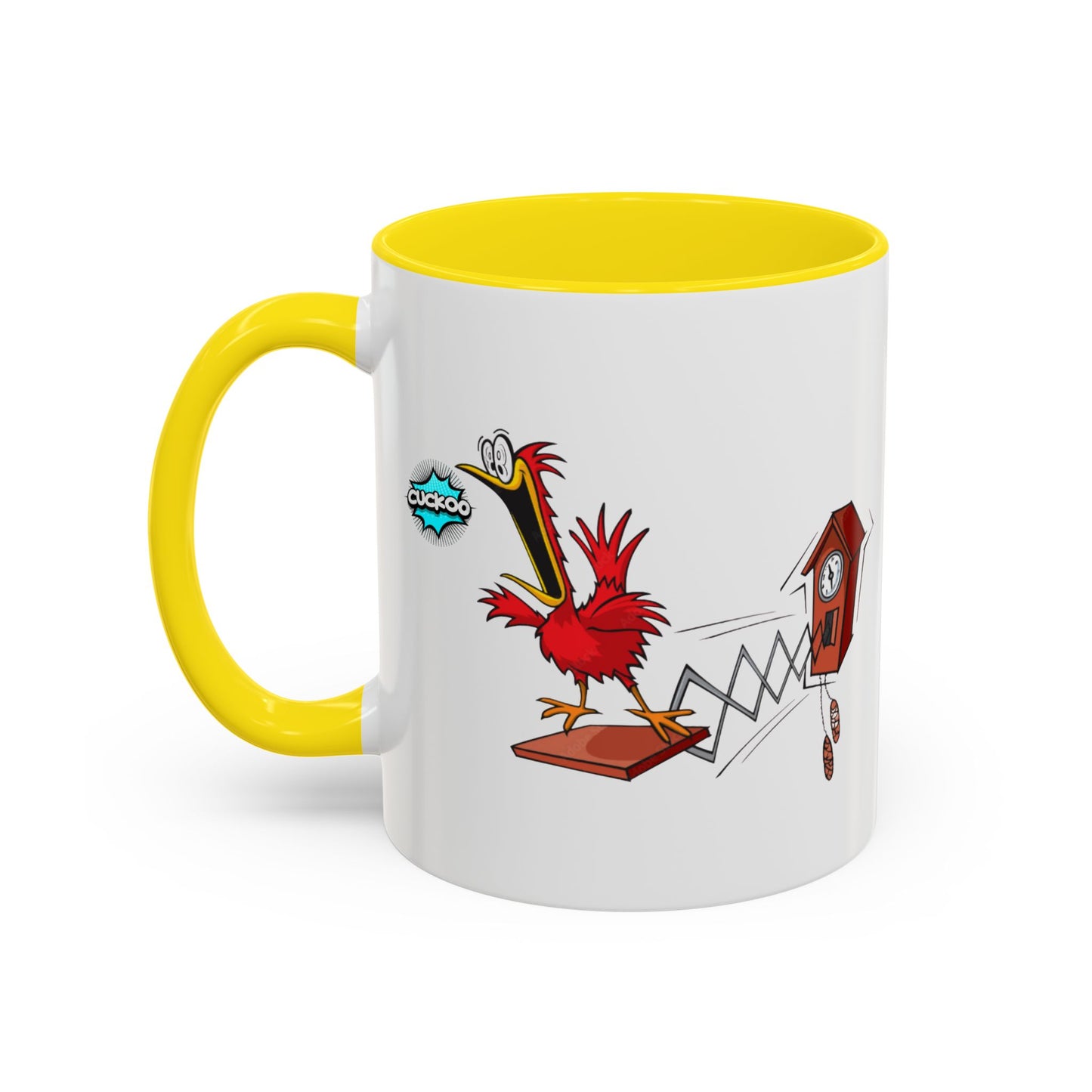 Whimsical Cuckoo Coffee Mug, Fun Gift for Bird Lovers