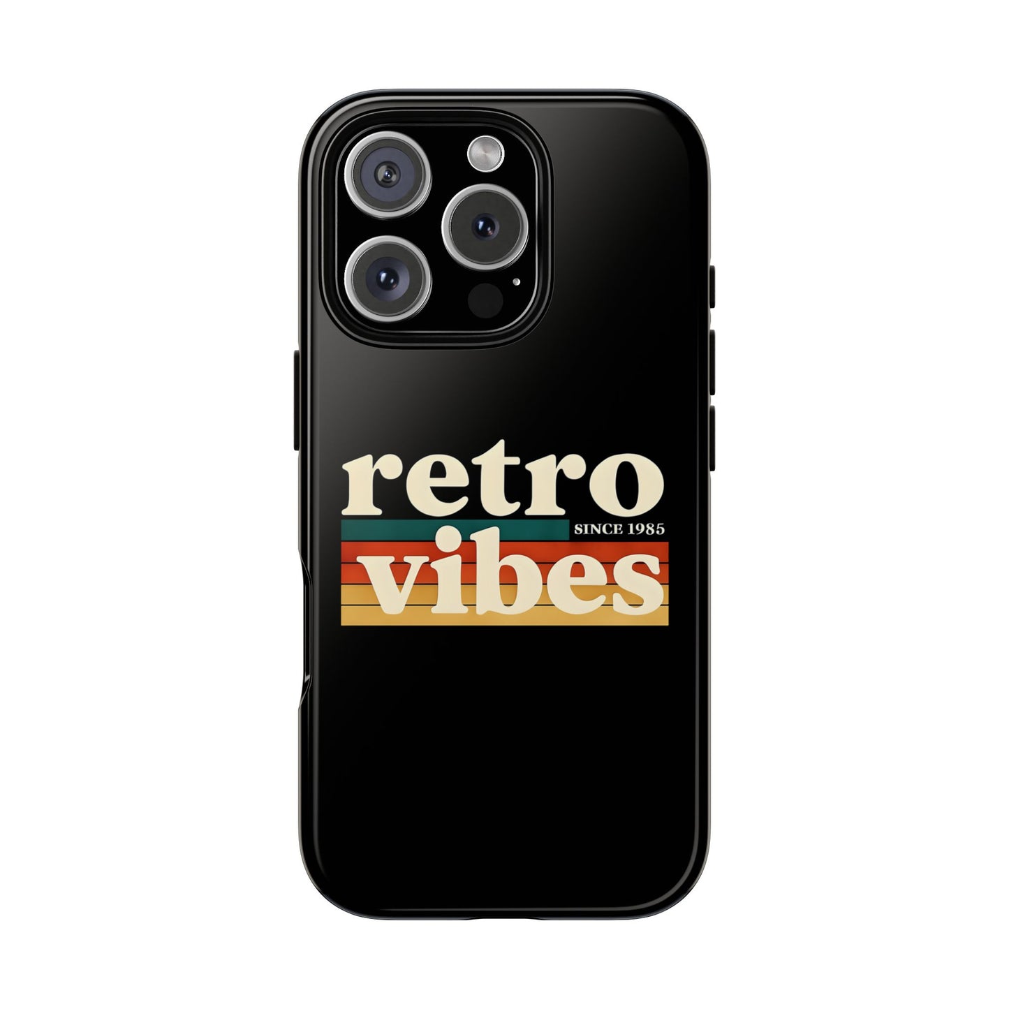 Retro Vibes Phone Case, Tough Phone Cover, Vintage Style Case, Gift for Music Lovers, Retro Aesthetic Accessory
