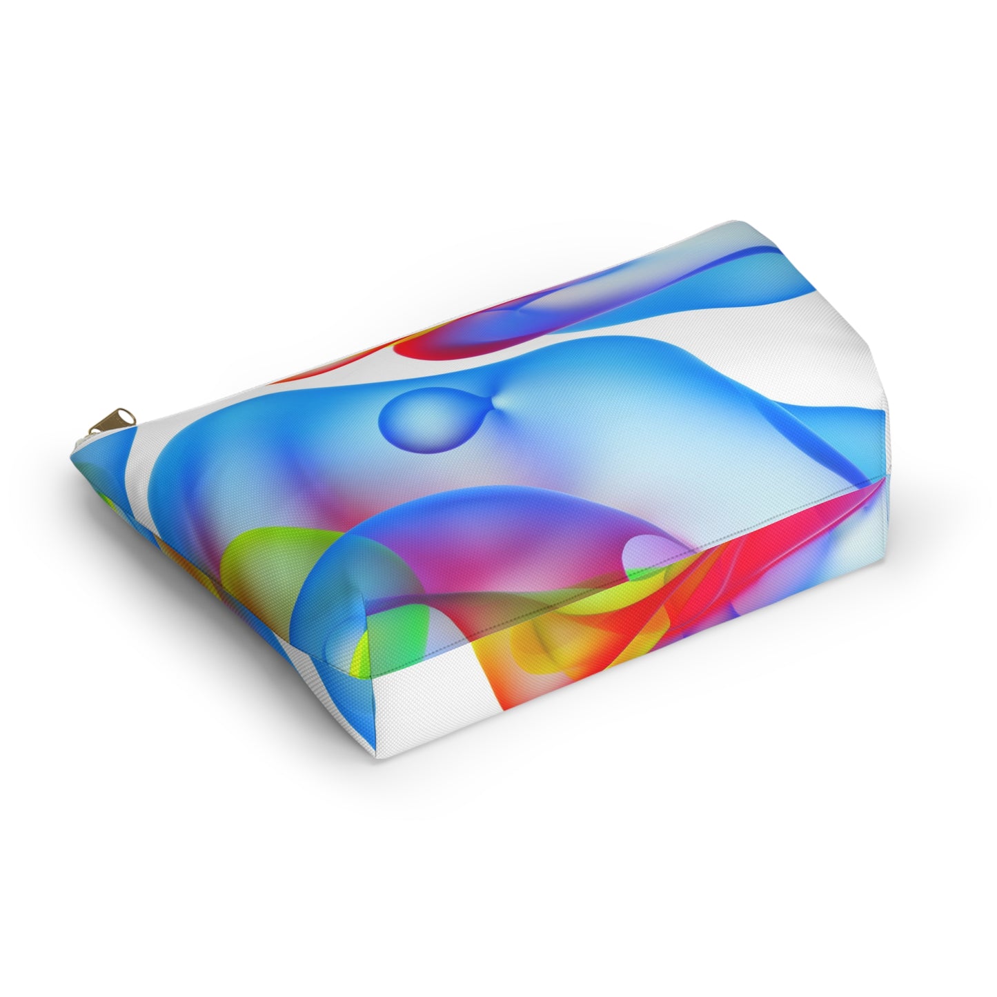Vibrant Accessory Pouch, Colorful Makeup Bag, Artistic Travel Organizer, Fun Gift for Her, Modern Design Pouch