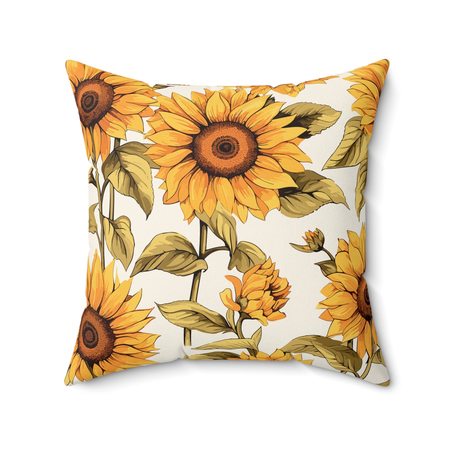 Sunflower Decor Pillow Cozy Home Accent, Summer Vibes, Floral Cushion, Throw Pillow Decor