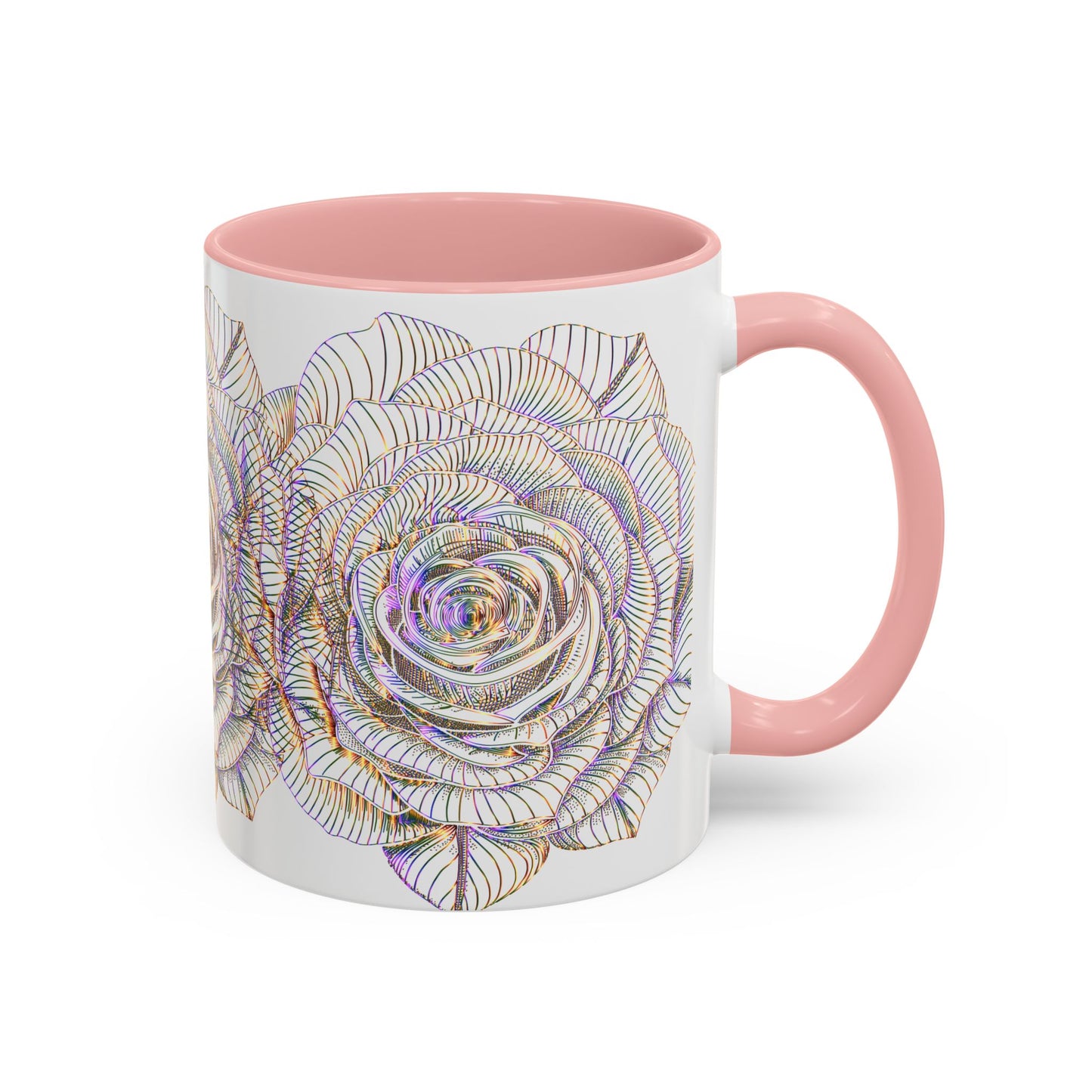 Holographic Floral Coffee Mug - Perfect Gift for Plant Lovers, Home Decor, Tea & Coffee Lovers, Mother's Day, Birthdays