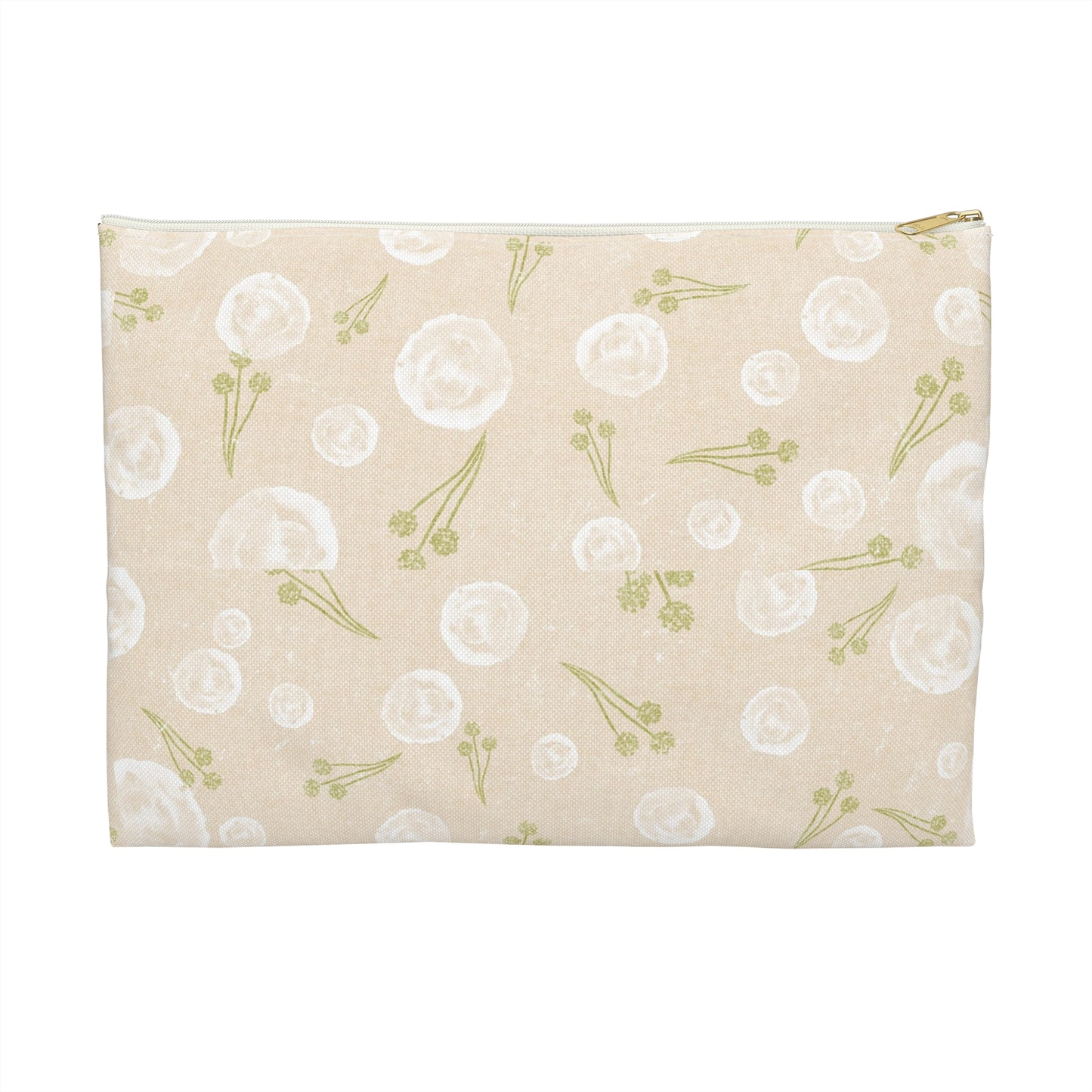 Floral Accessory Pouch - Cute Storage for Makeup, Travel, Organizing, Gifts, Eco-friendly